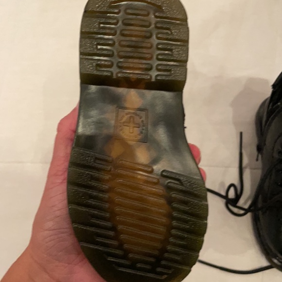 Dr Martens Toddler Crinkle Metallic Boots SZ 8 - Picture 7 of 7